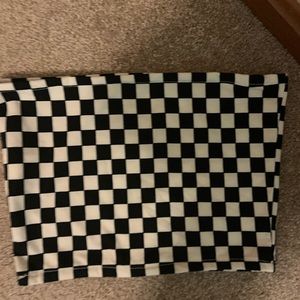 checkered tube top